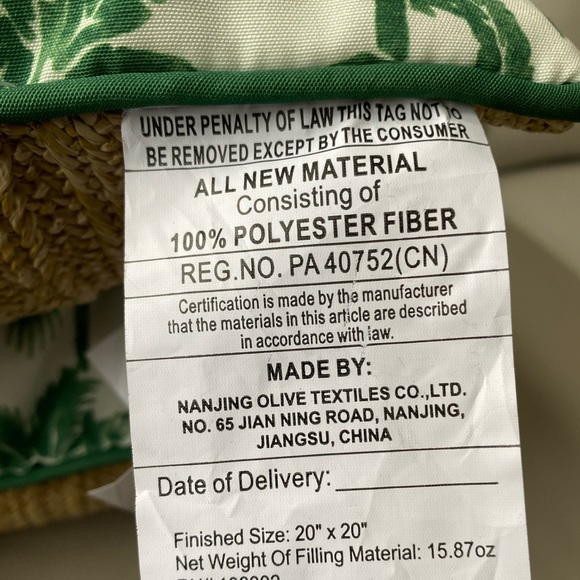 Tommy Bahama pillows - Picture 6 of 7